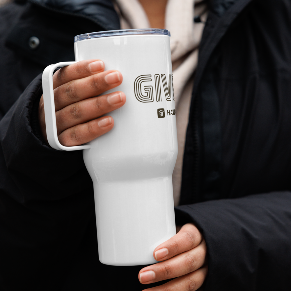 Give Aloha HLCF Travel mug with a handle