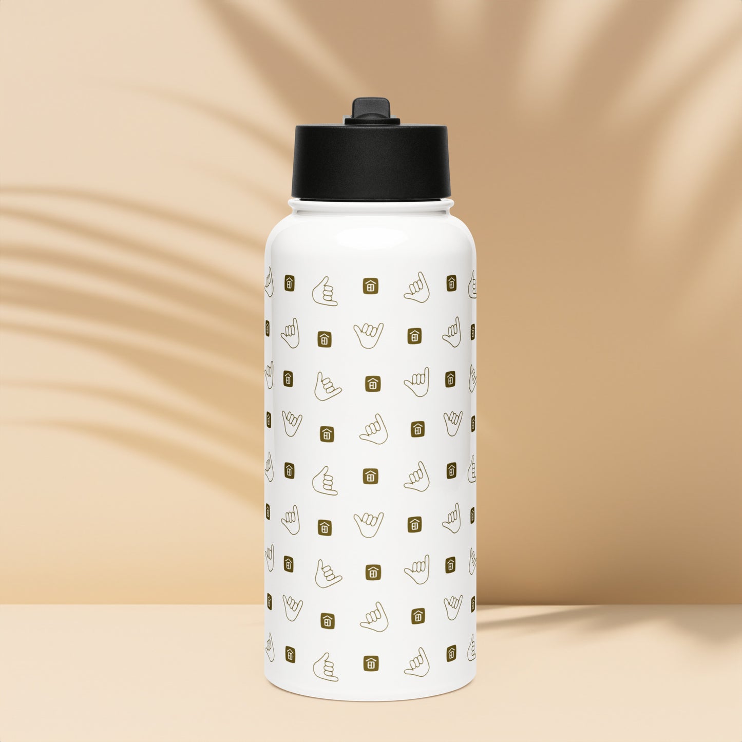 Shaka Logo Stainless Steel Water Bottle