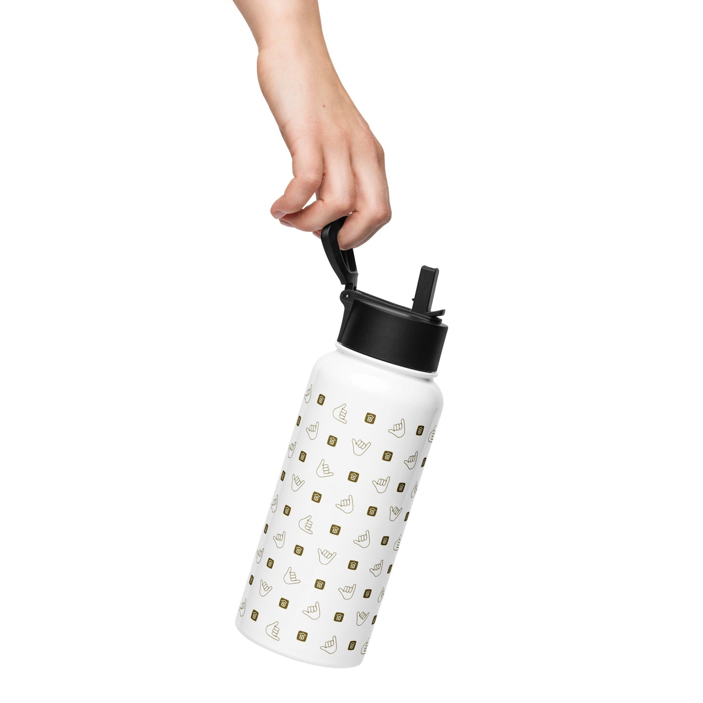 Shaka Logo Stainless Steel Water Bottle