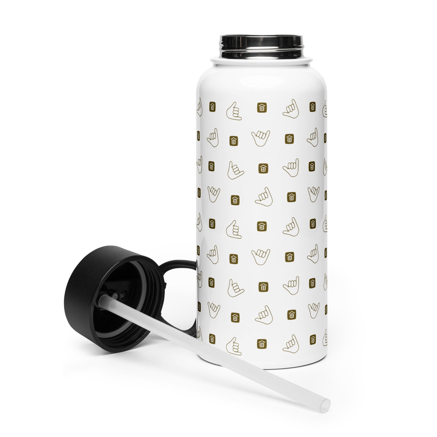 Shaka Logo Stainless Steel Water Bottle