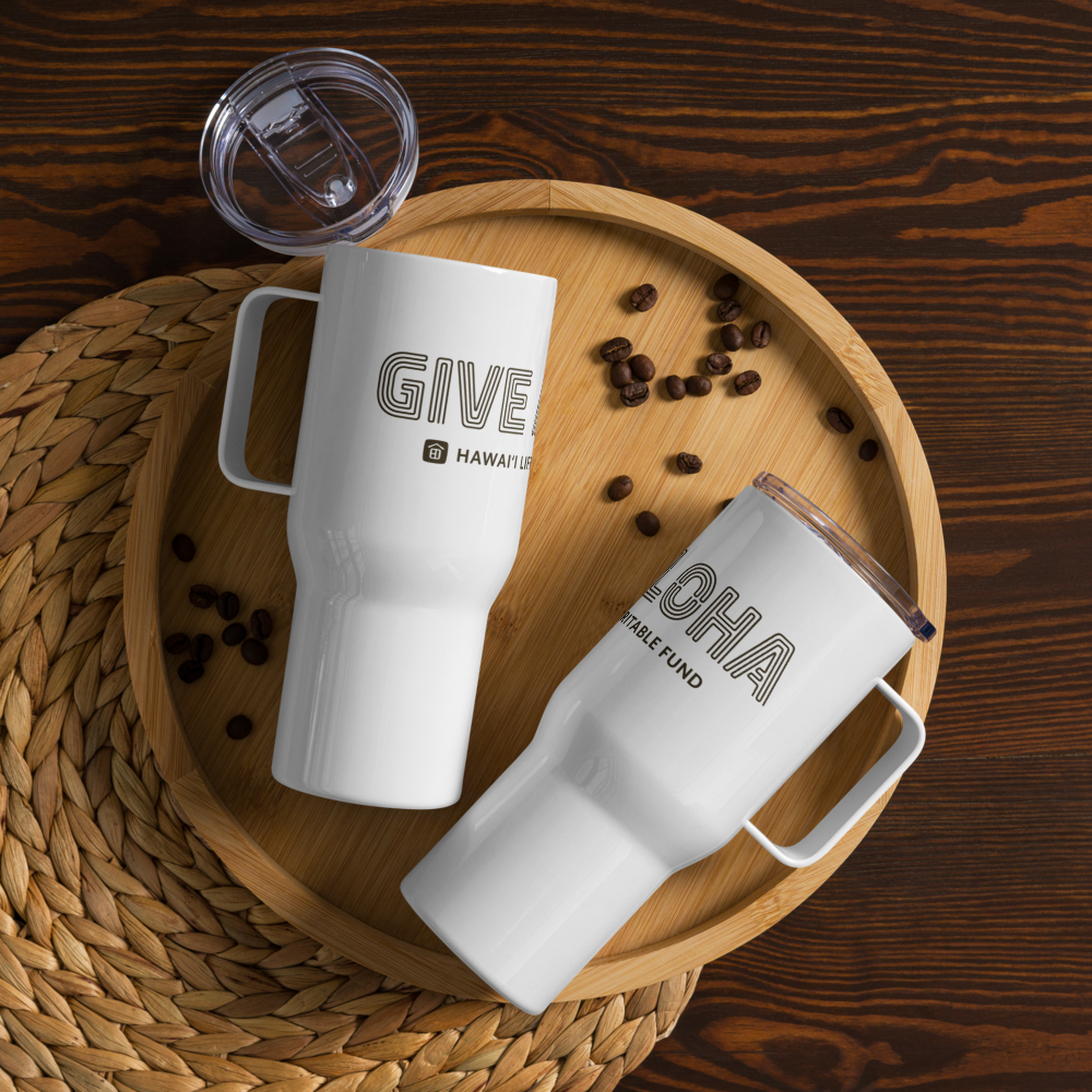 Give Aloha HLCF Travel mug with a handle