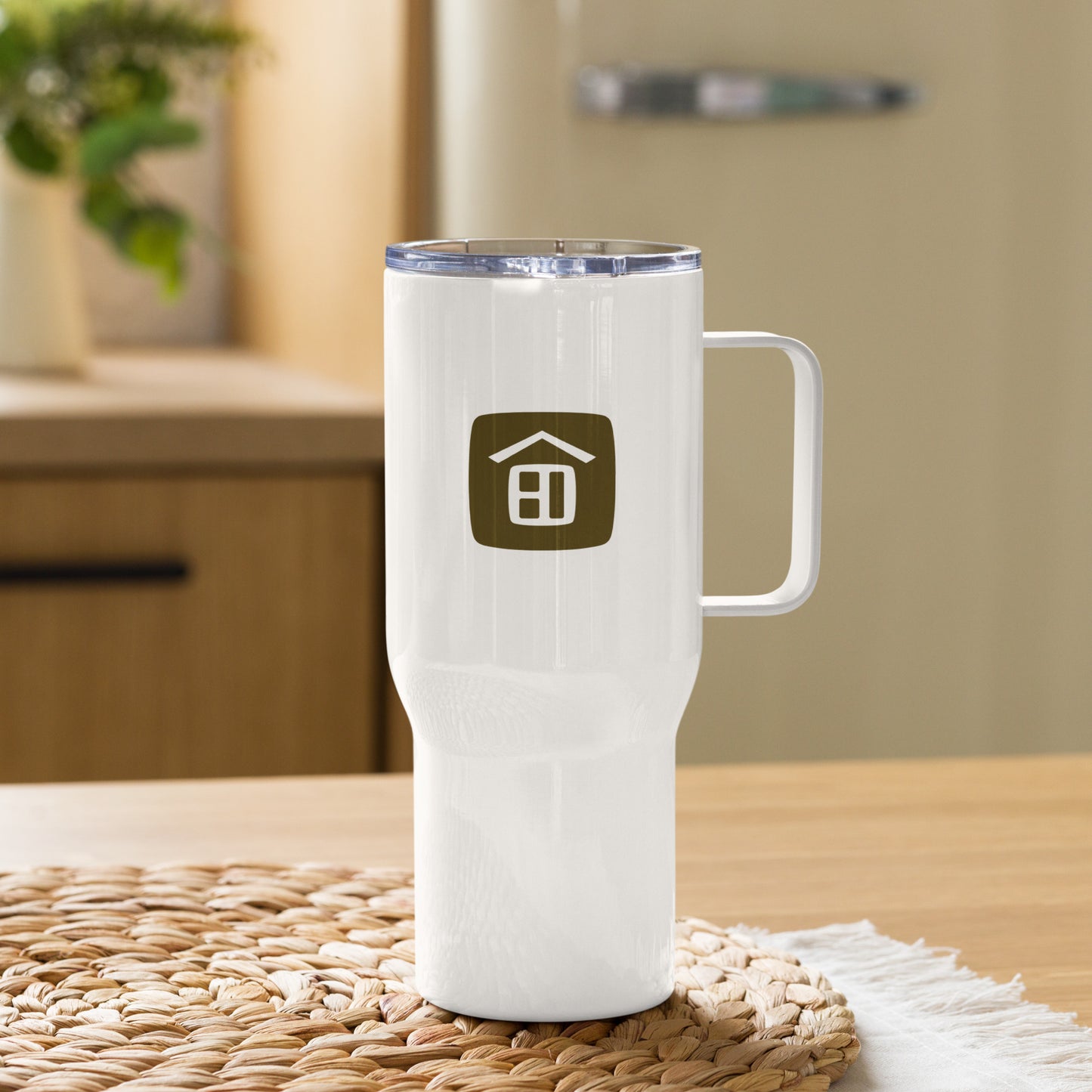 Logo Travel mug with a handle