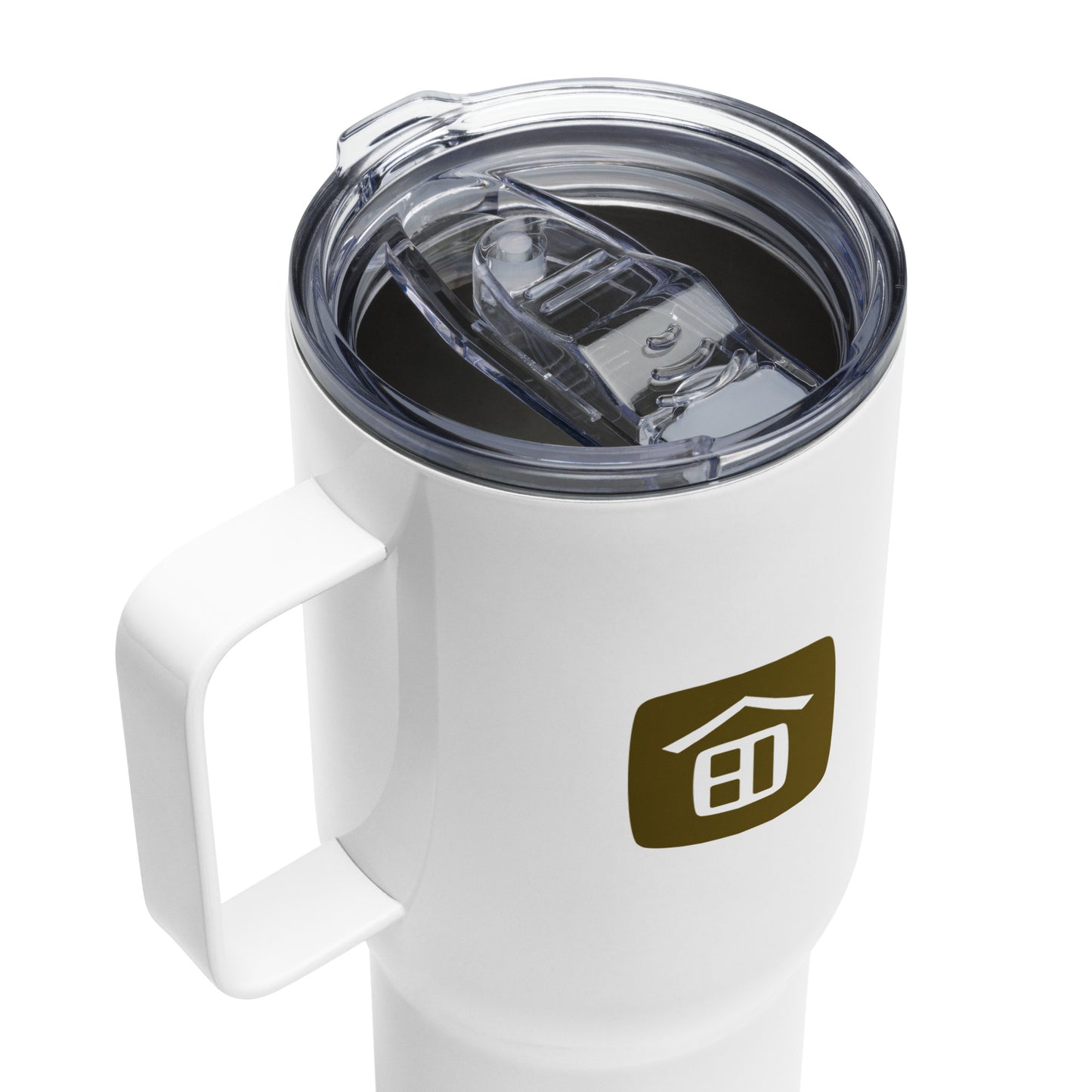 Logo Travel mug with a handle