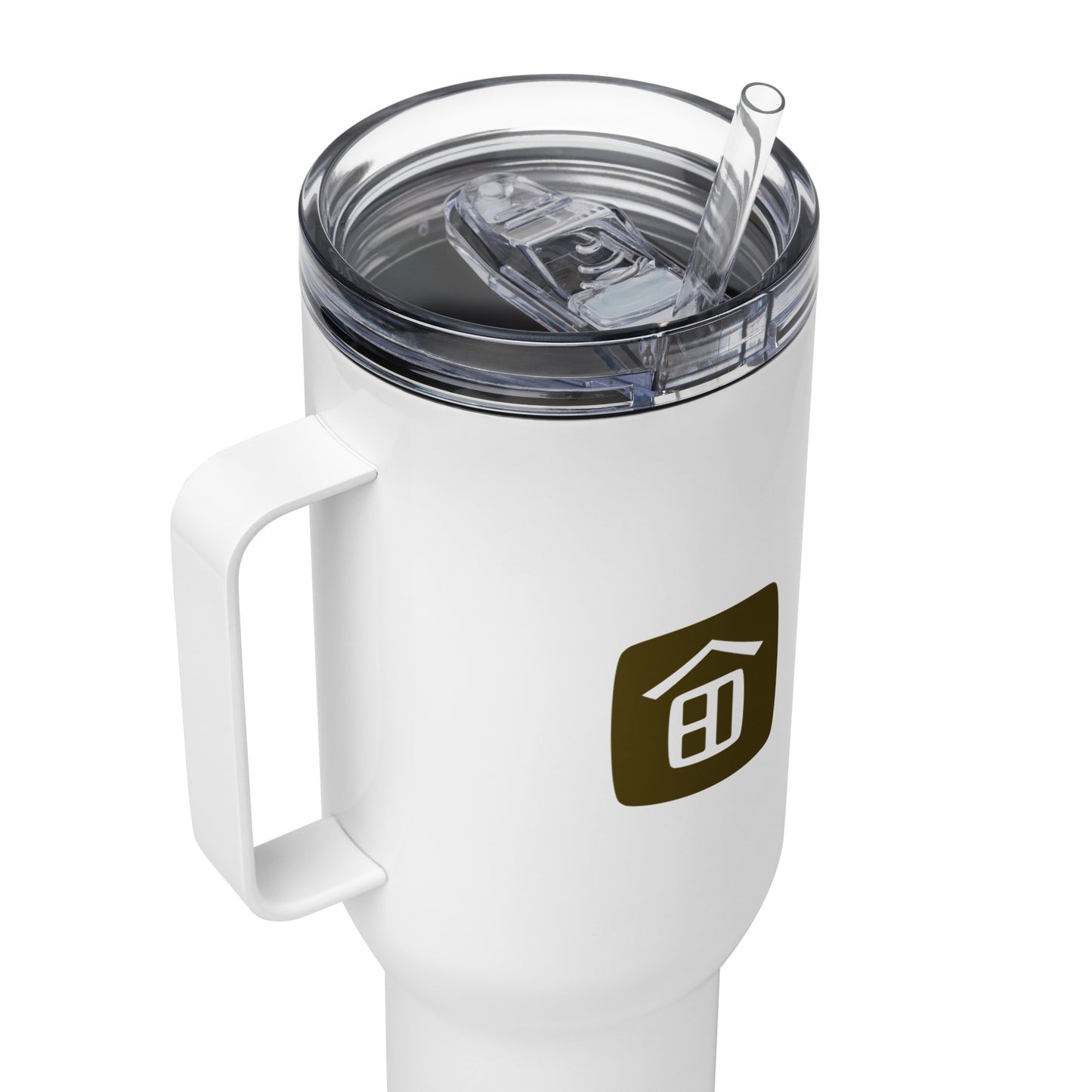 Logo Travel mug with a handle